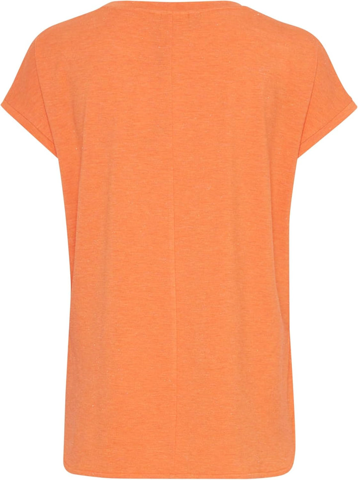 ICHI Damen T-Shirt M 161349/Coral Rose, M 161349/Coral Rose