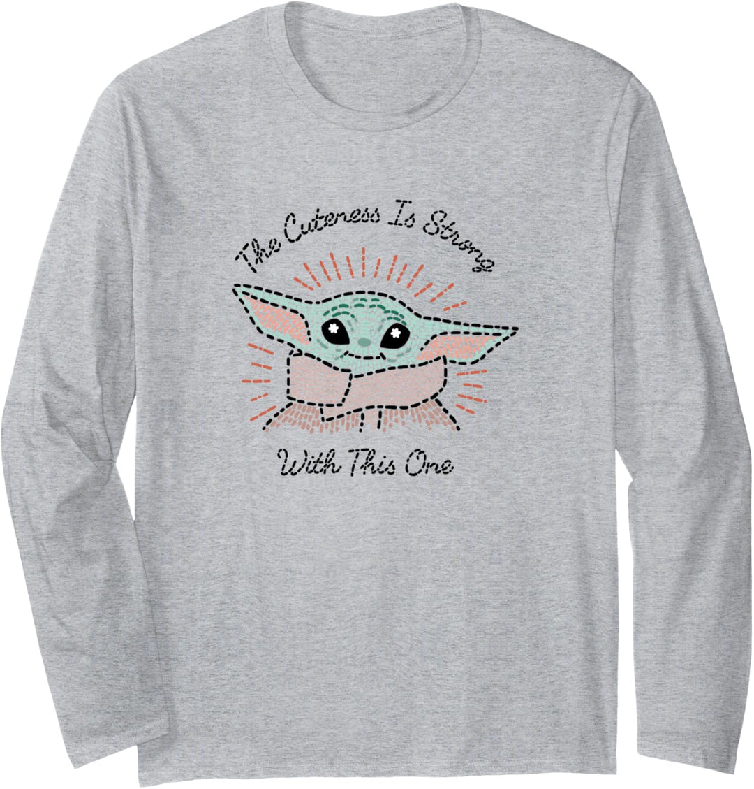 Star Wars The Mandalorian The Child Cuteness Is Strong Langarmshirt