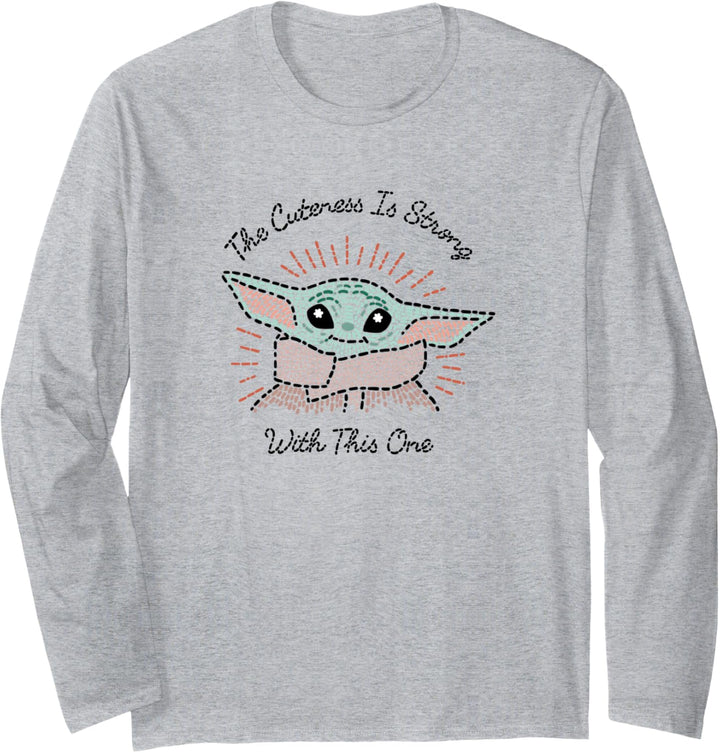 Star Wars The Mandalorian The Child Cuteness Is Strong Langarmshirt