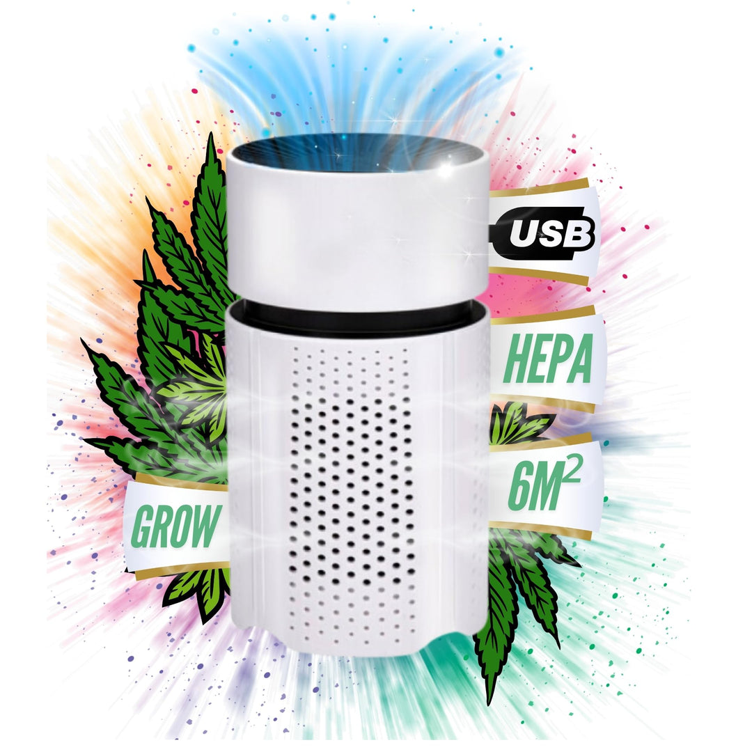 Mini Luftreiniger Hepa Filter für Growbox Luftfilter Grow Grower Zelt Zelte Boxen Schrank Lüfter mit