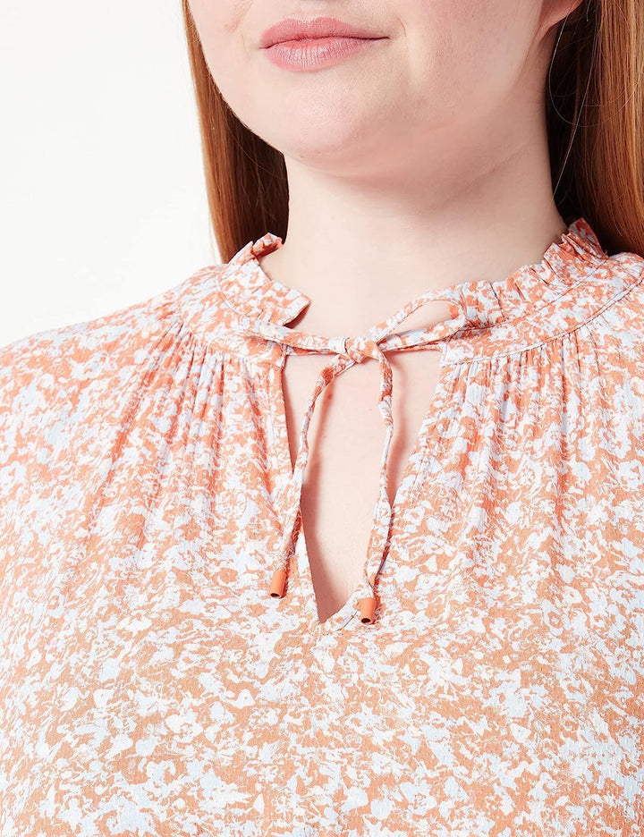s.Oliver Damen Kleid lang, 38 Orange