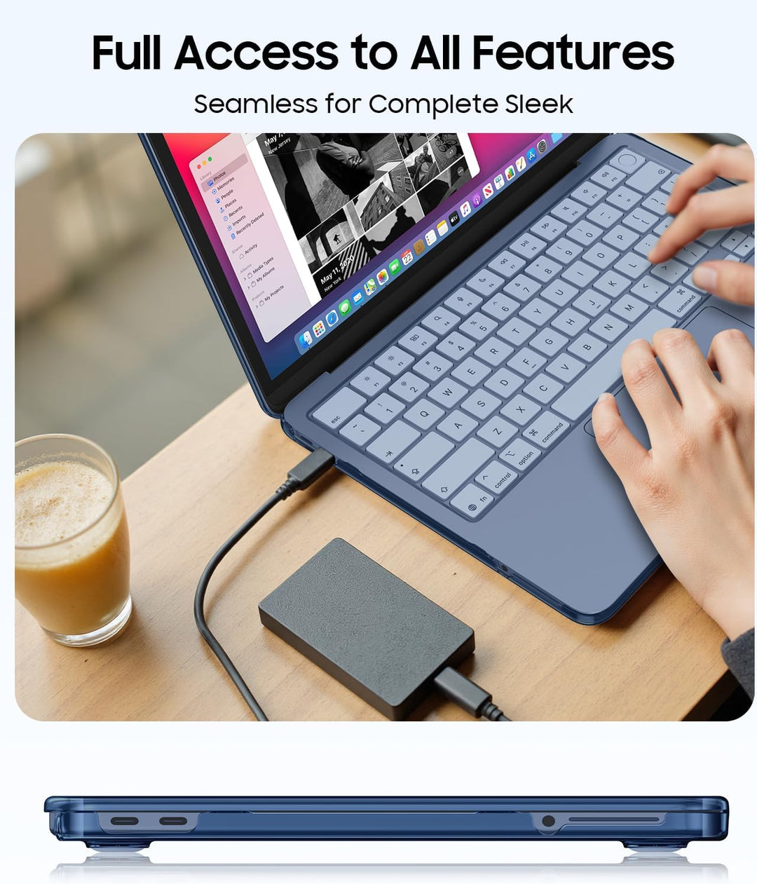 Fintie Hülle Kompatibel mit MacBook Neo 13 Zoll A3404 mit A18 Pro Chip 2026, Ultradünne Hartschale S