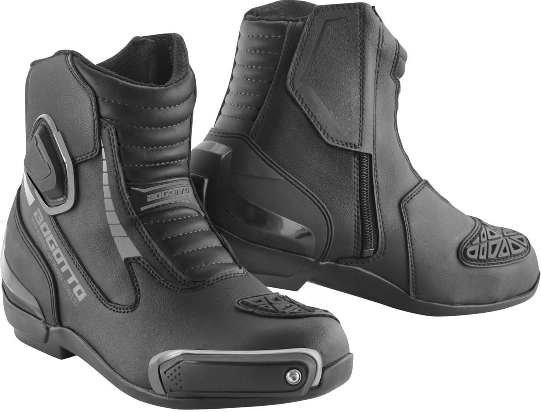 Bogotto Cartagena WR 2.0 wasserdichte Motorrad Stiefel, schwarz, 47 47 EU Schwarz, 47 EU Schwarz