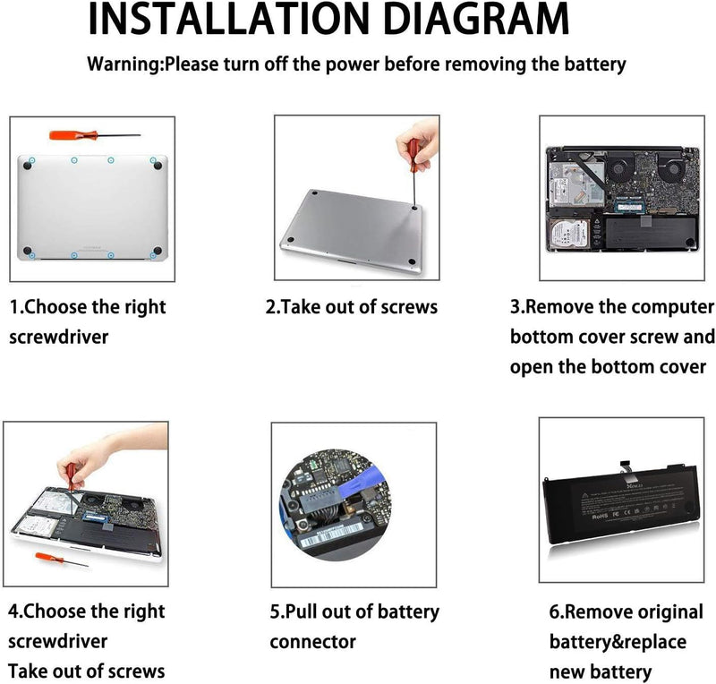 XINGLT A1382 A1286 Akku Ersatz Laptop Akku für a1286 MacBook Pro 15 Zoll A1382 Akku Ersatz Hohe Leis