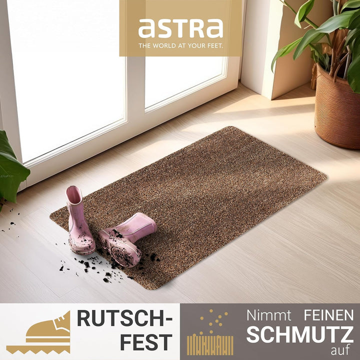 Astra Fussmatte innen rutschfest - nachhaltige Schmutzfangmatte waschbar bei 30°C - Türmatte PVC-FRE
