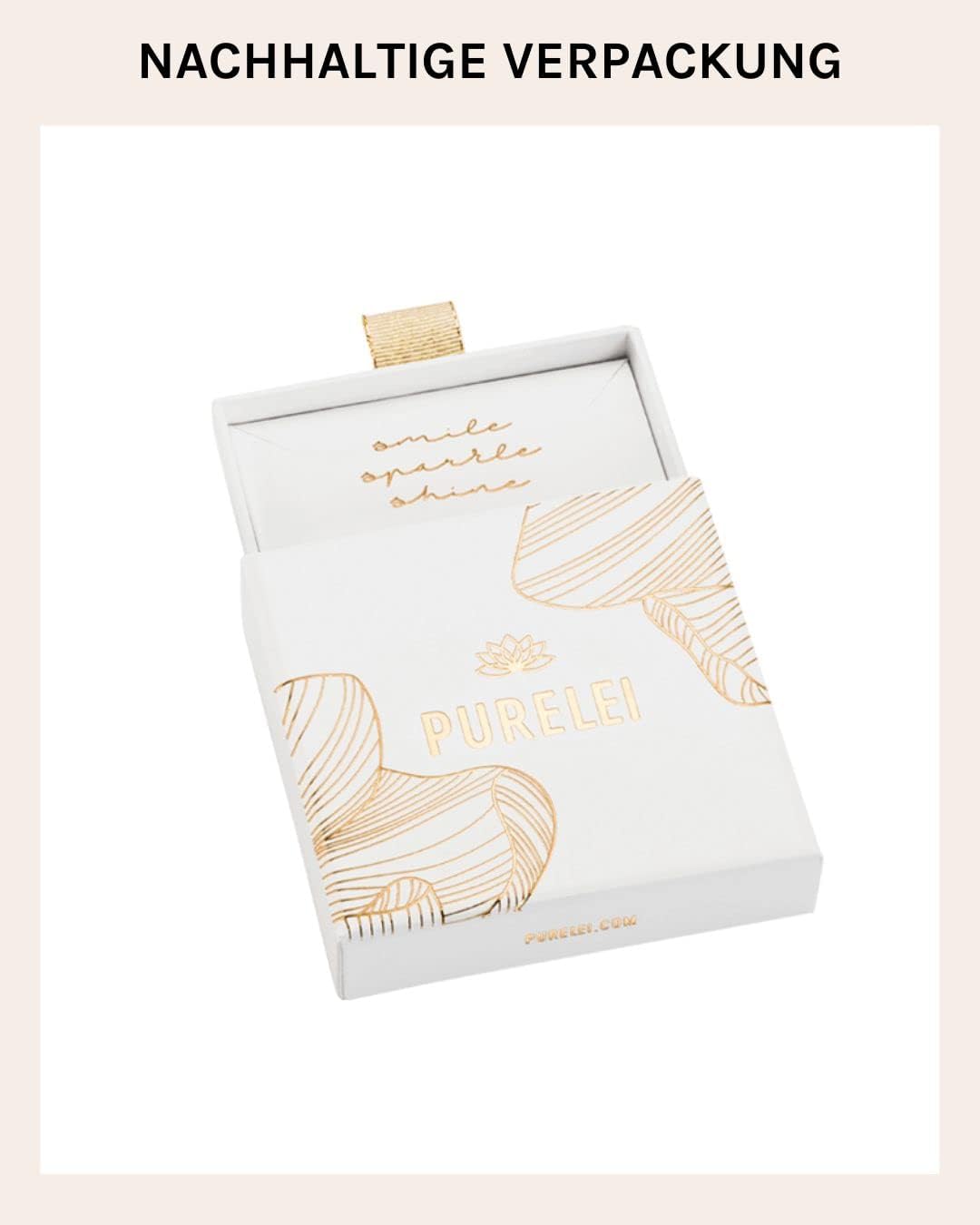 Purelei® Buchstabe Coin Kette (Gold, Silber), Damen Halskette Initiale aus langlebigem Edelstahl mit