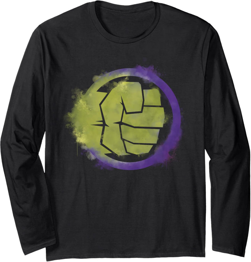 Marvel Avengers: Endgame Hulk Spray Paint Logo Langarmshirt