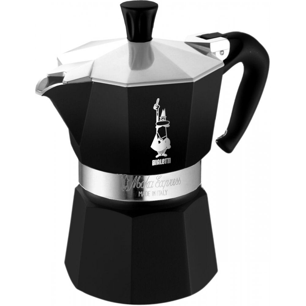 Bialetti Moka Express schwarz lackiert Espressokocher 6 Tassen