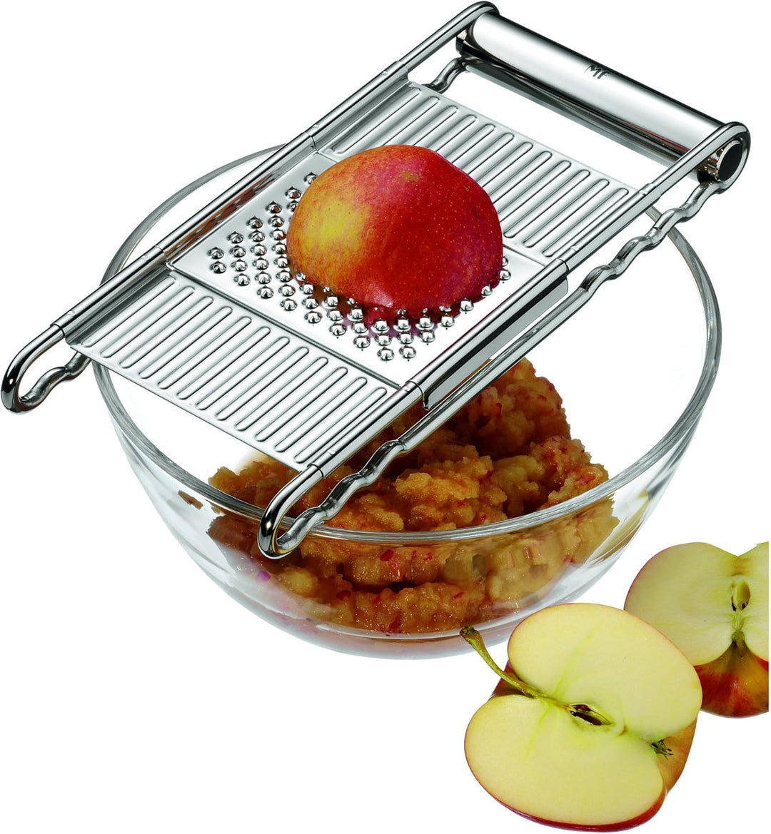 WMF Gourmet Gemüsereibe 12 x 18 cm, Edelstahl Reibe mit 4 Aufsätzen zum Hobeln, Raspeln& Profi Plus