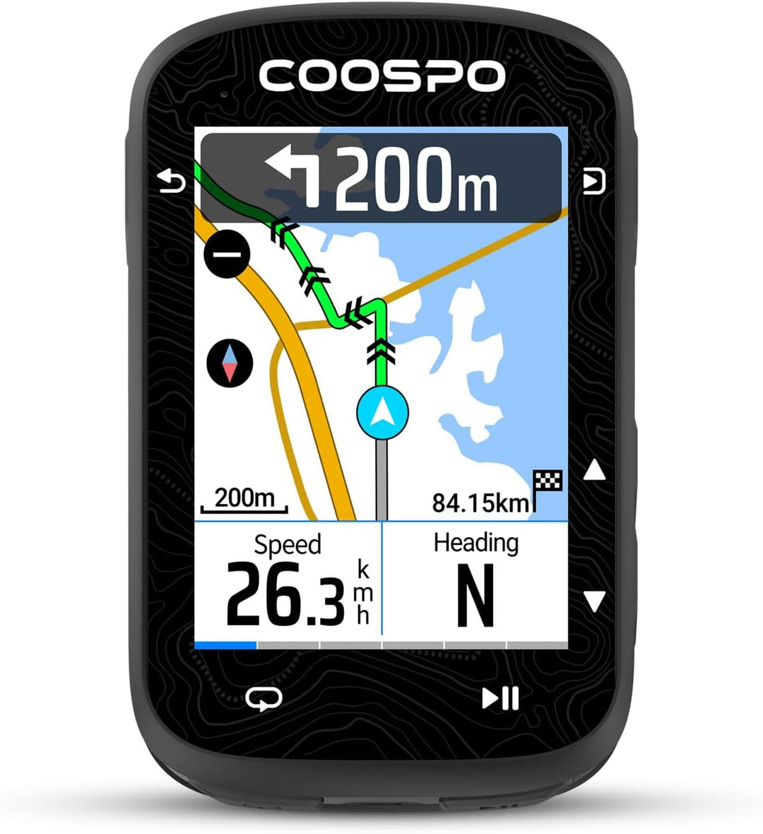 COOSPO Farbtouchscreen GPS Fahrradcomputer CS600, Wireless IPX7 Wasserfestes Fahrrad-GPS-Tachometer
