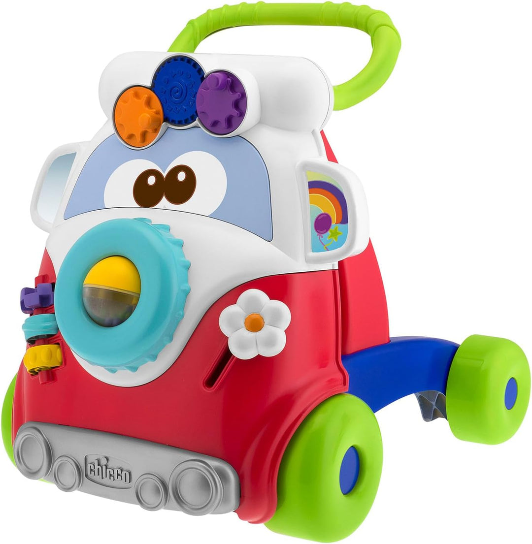 Chicco 00005905000000 - Lauflerner Bus Happy Hippie 2in1, Happy Hippie 2in1