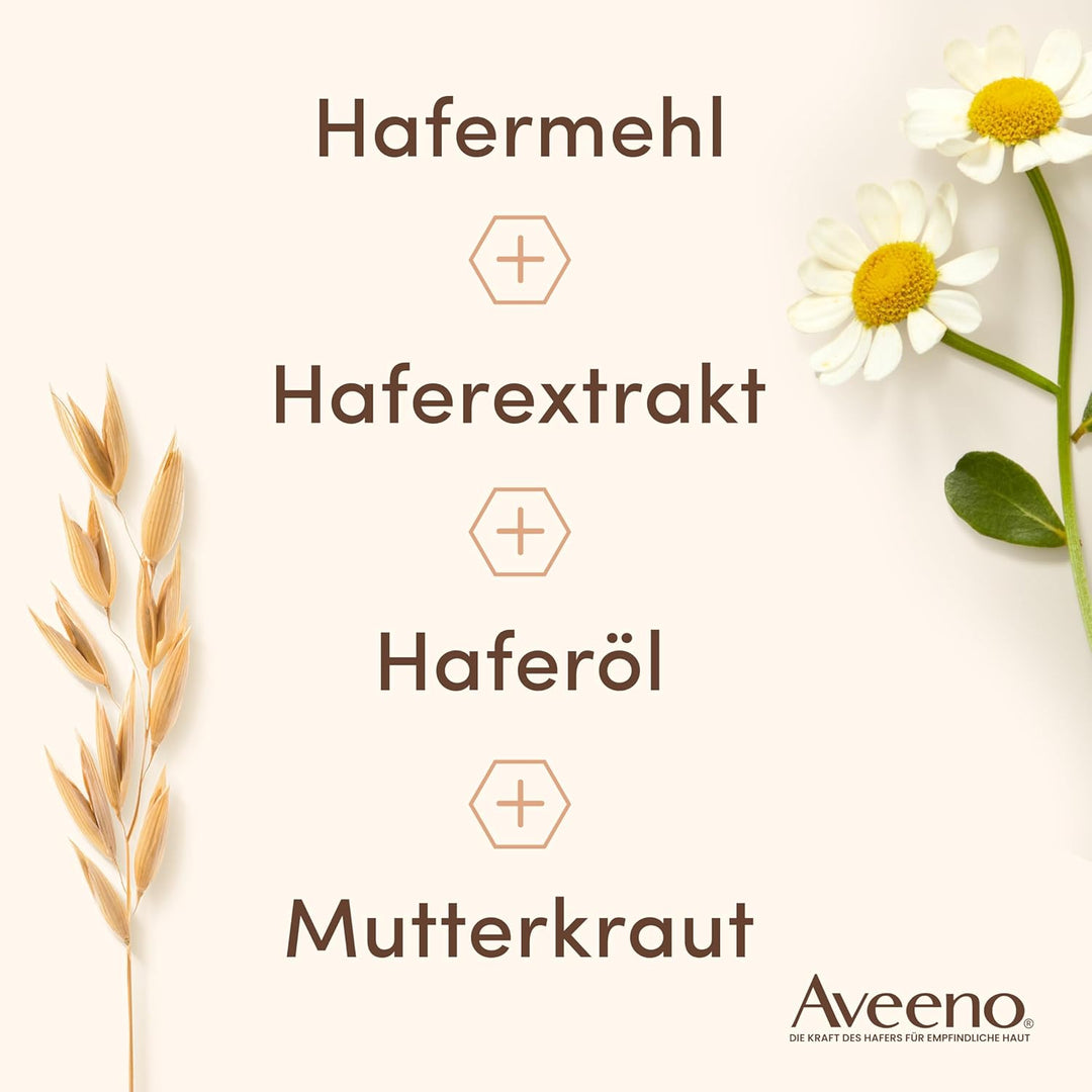 Aveeno CALM+RESTORE Serum mit 3-fachem Haferkomplex – beruhigt, glättet und stärkt die Feuchtigkeits