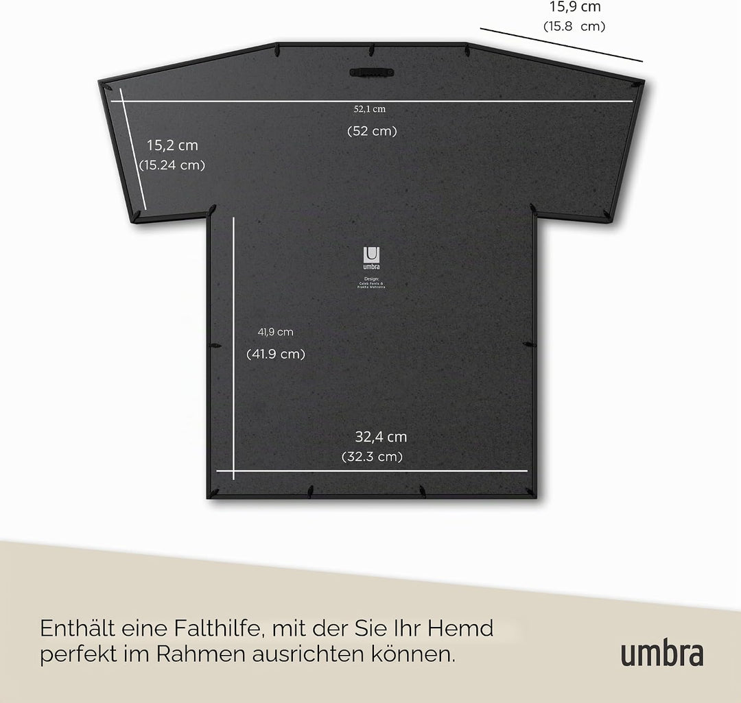 Umbra T-Frame Trikotrahmen – Bilderrahmen für T-Shirts und Trikots für Kinder- und kleine Erwachsene