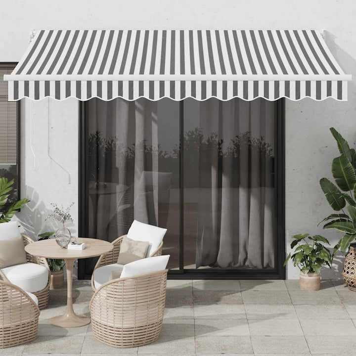vidaXL Markise Einziehbar, Gelenkarmmarkise Wandmontage, Sonnenmarkise für Garten Terrasse, Balkonma