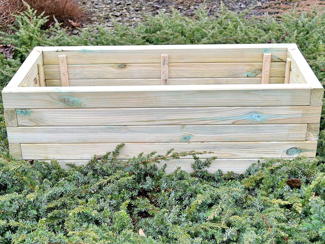 FKL D22 Pflanzkasten aus Holz Pflanzkübel Garten Pflanzkübel 90 x 40 x 29 cm