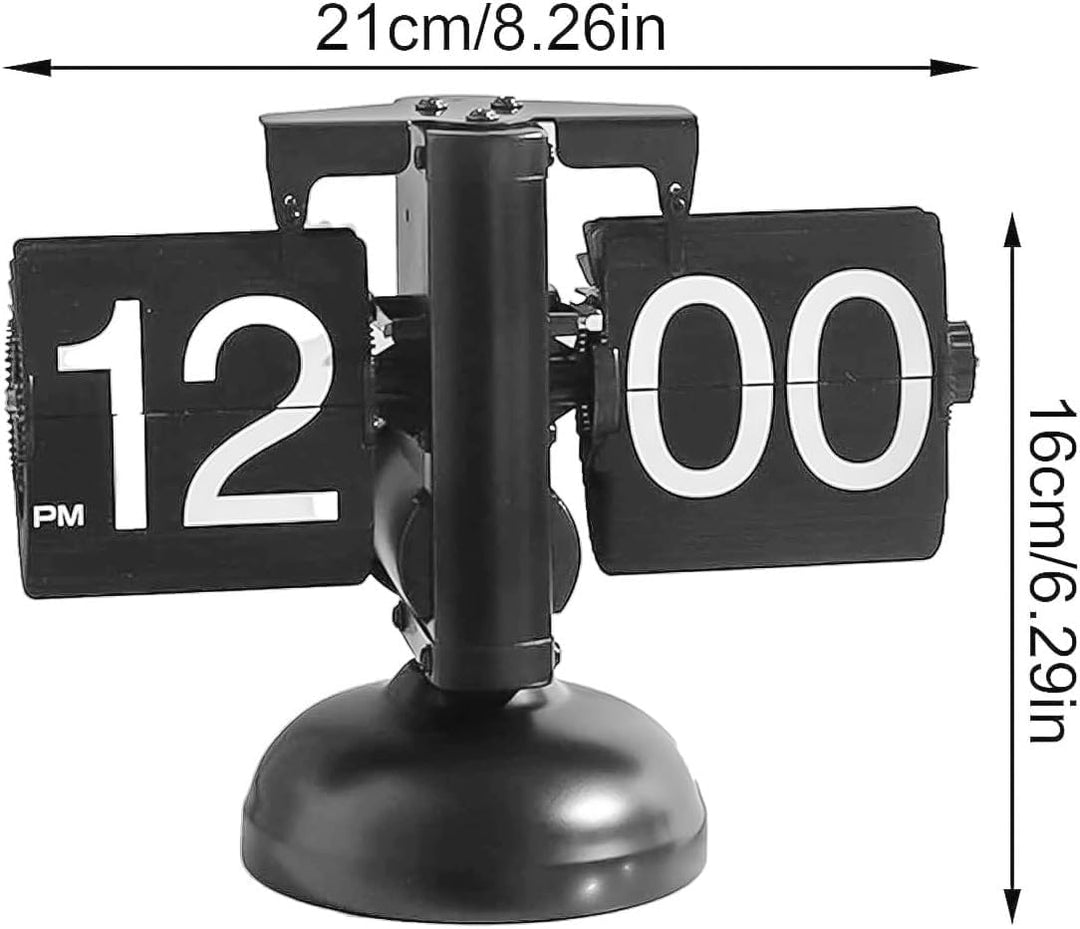 Retro Flip Down Uhr Automatische Flip Digitale Schreibtisch Uhr Innengetriebe Mechanische Metallstüt