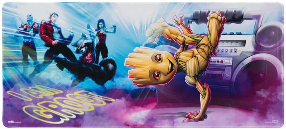 Grupo Erik Gaming Mauspad XXL Marvel Groot Gaming Mousepad XXL rutschfest und Wasserabweisend Mauspa