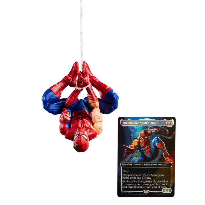 Hasbro Marvel Legends Series Magic: The Gathering Spider-Man mit Kampfspuren, Action-Figur Plus Exkl