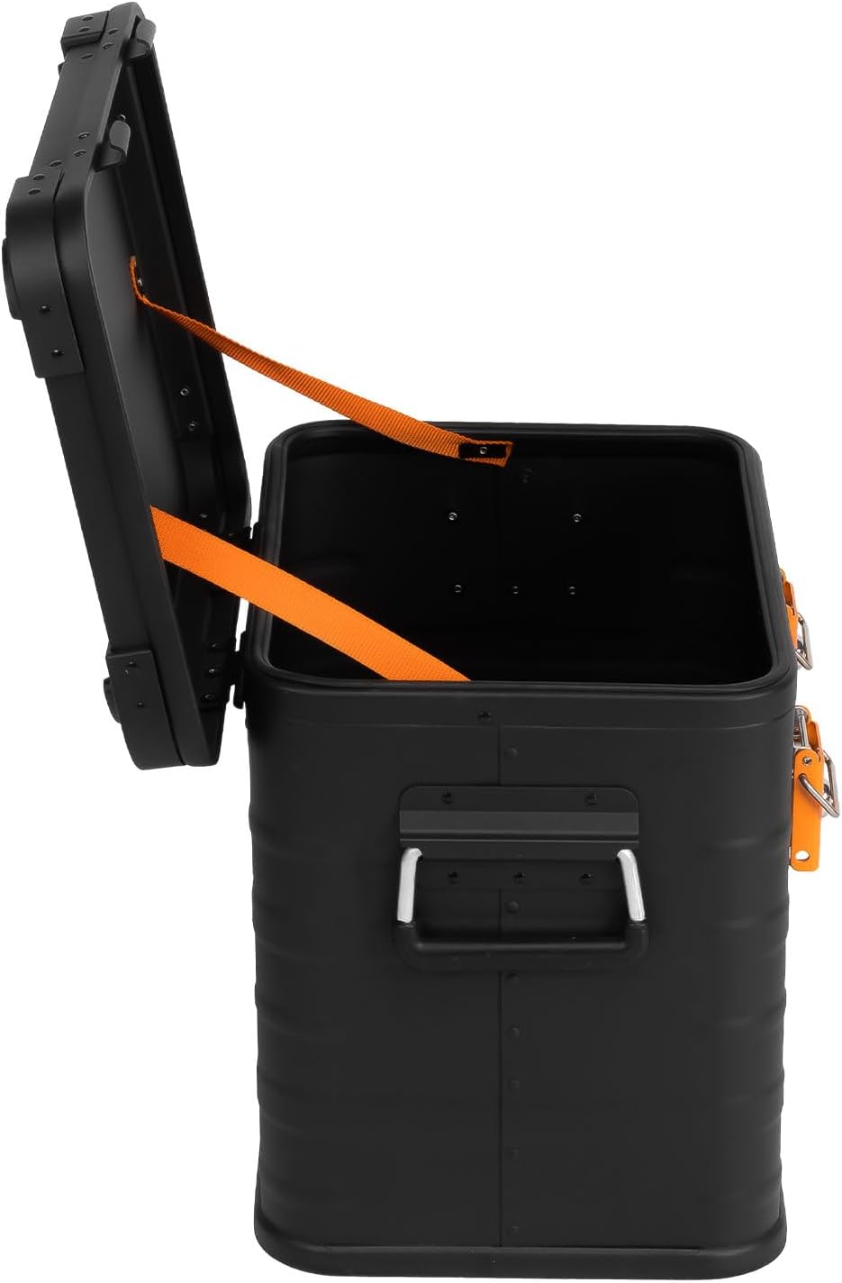 ALUBOX Alukiste abschliessbar E31B - Premium Aluminium Lagerbox 31 Liter - Deckel mit Aluminium Druc
