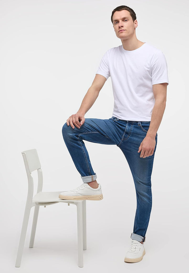 MUSTANG Herren Jeans Hose Style Oregon Slim 28W / 30L Blau, 28W / 30L Blau