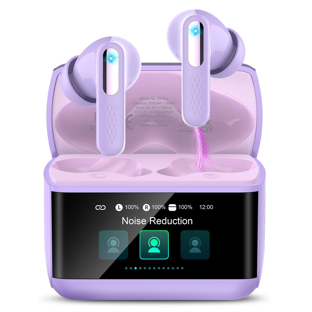 Bluetooth Kopfhörer mit Touchscreen, In Ear Kopfhörer Kabellos Bluetooth 5.4 mit ANC/ENC Mic mit Ger