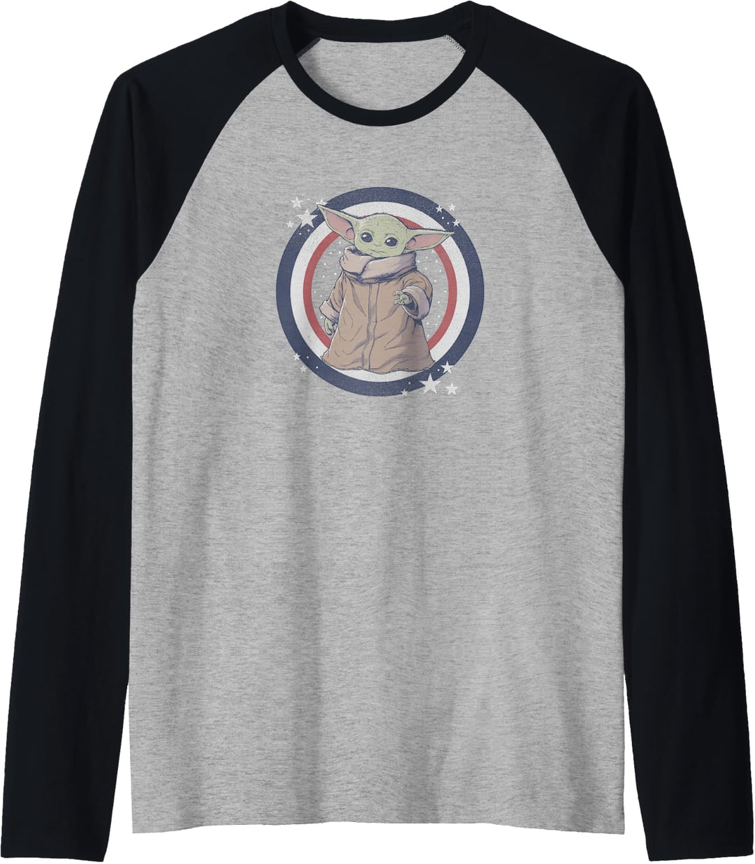 Star Wars: The Mandalorian Fourth Of July Grogu Patriot Raglan