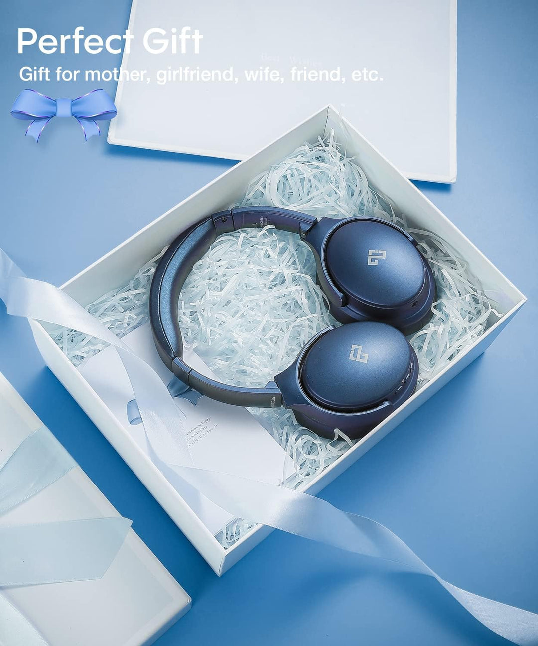 INFURTURE Noise Cancelling Kopfhörer Bluetooth 5.0,Drahtlose Over-Ear-Kopfhörer,Hi-Fi-Stereo-Tiefbas