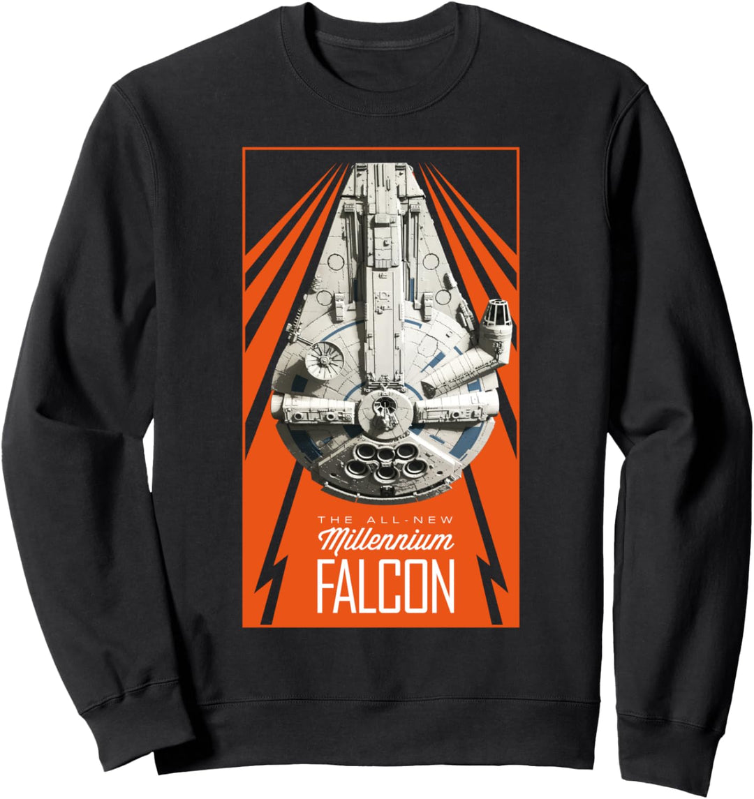 Star Wars Han Solo Movie Retro Falcon Poster Sweatshirt