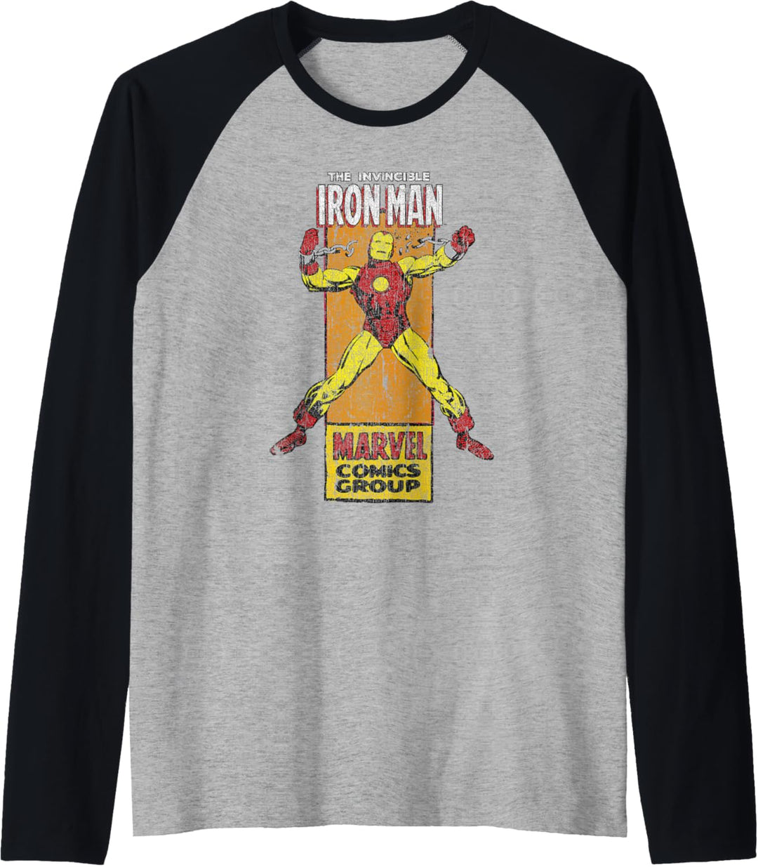 Marvel Iron Man Comics Group Character Card Raglan