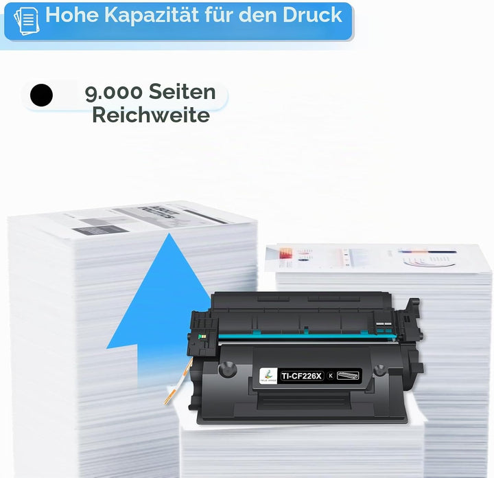 TRUE IMAGE Kompatibel Tonerkartusche als Ersatz für HP 26X 26A CF226X CF226A Laserjet Pro M402dne M4