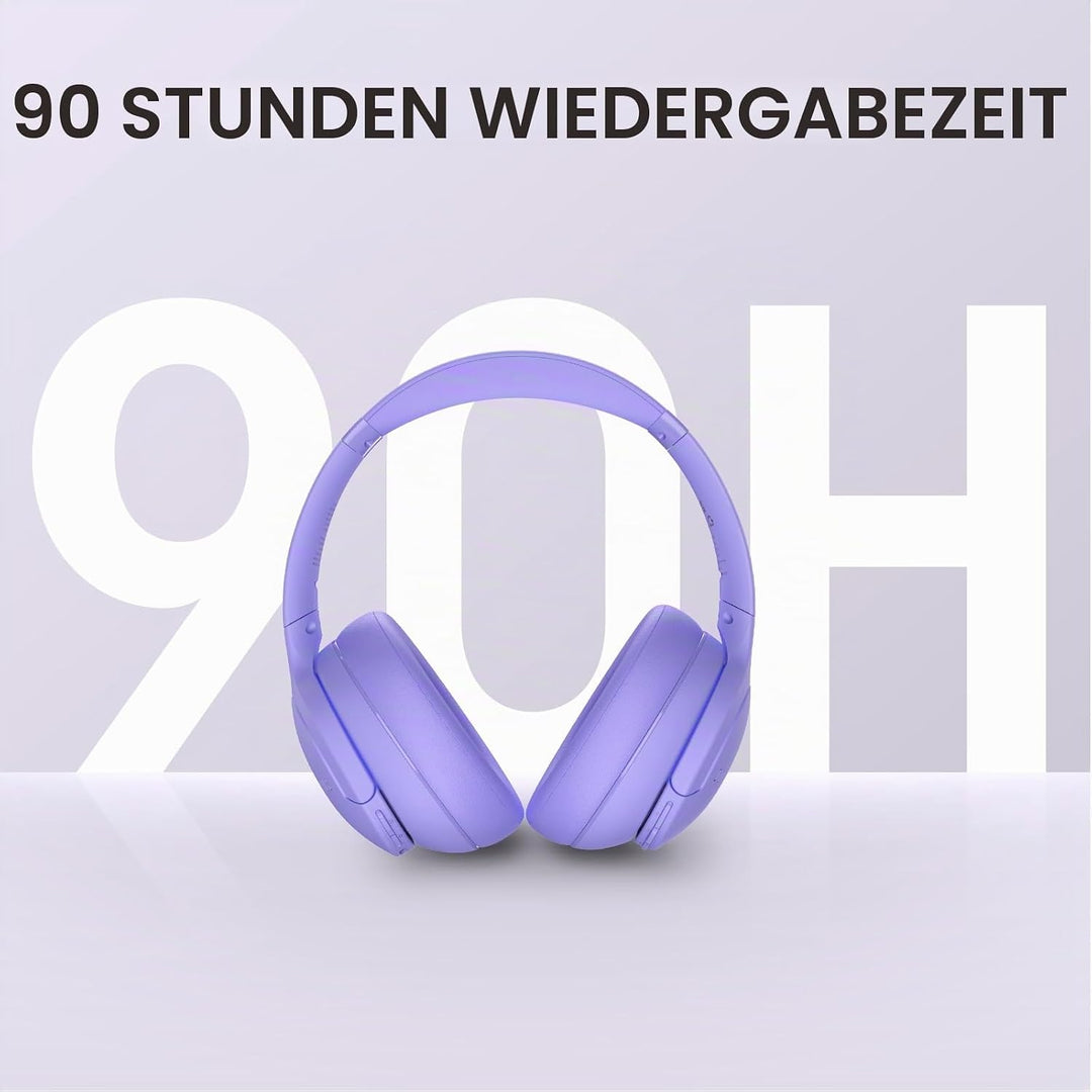 DOQAUS Kopfhörer Kabellos Bluetooth Bis zu 90 Std,Bluetooth Kopfhörer Over-Ear mit 3 EQ-Modi, HiFi S