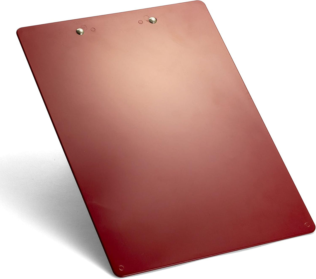 Officemate Recycled Plastic Clipboard, Letter Size, Red, Pack of 6 (83083) rot, rot