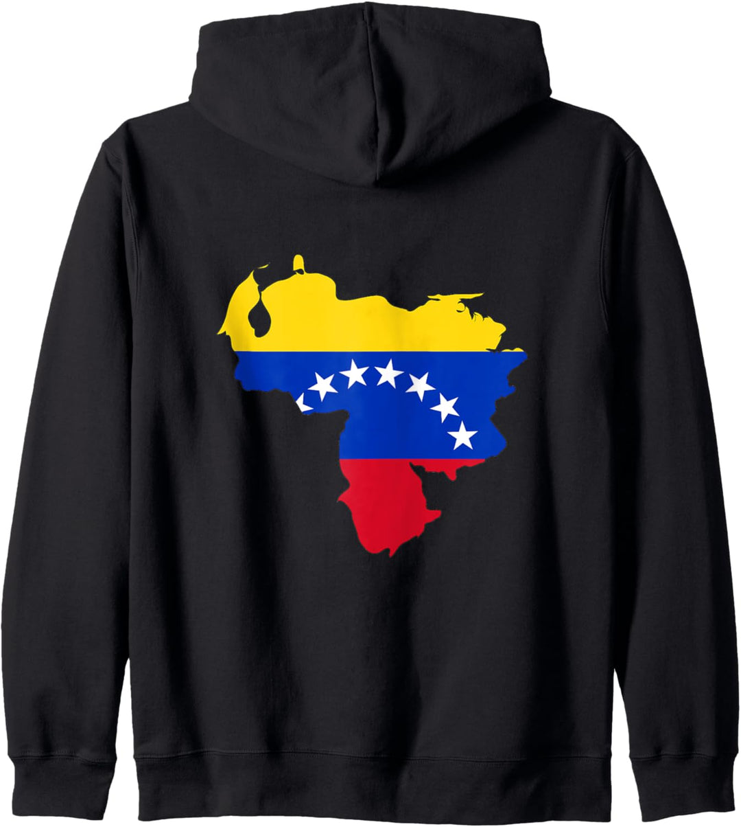 Umriss des Landes Venezuela auf der Flagge Kapuzenjacke