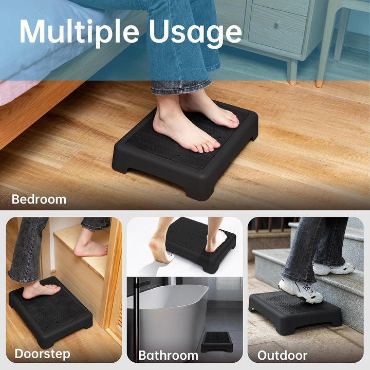 StrongTek Half Step Hocker für Erwachsene und ältere Menschen, Kunststoff Mobility Step, Ergonomisch