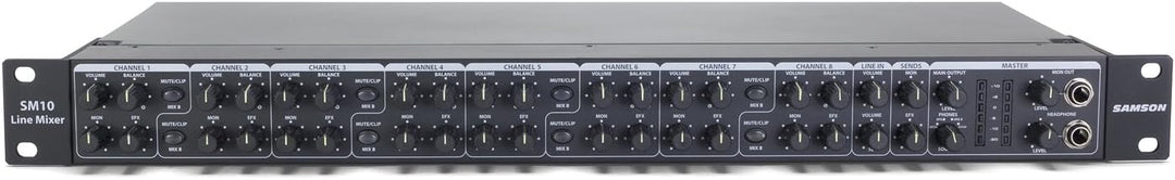 Samson SASM10 10 Channel Rack Mount Line Mixer
