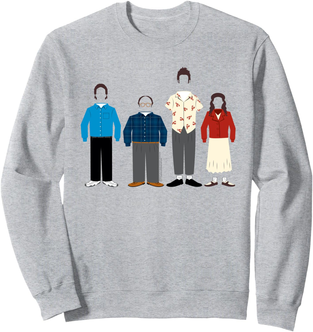 Seinfeld Character Silhouettes Sweatshirt