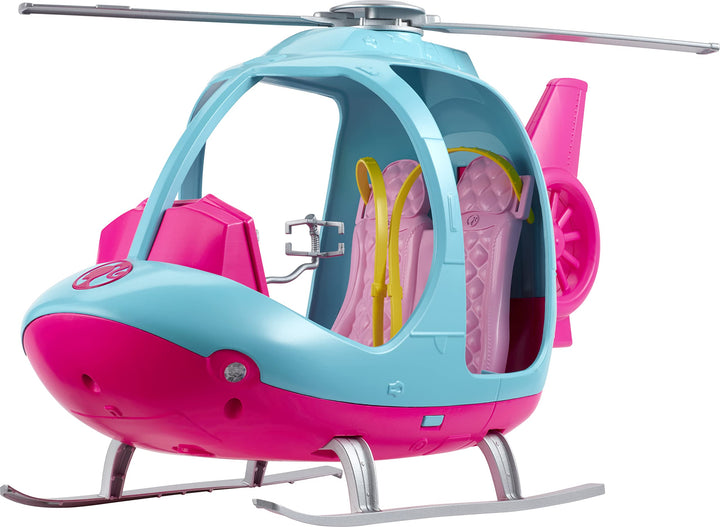 Barbie FWY29 - Hubschrauber in Pink und Blau, Spielzeug Geschenk für Kinder von 3 bis 7 Jahren, Hubs