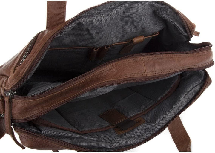 Spikes & Sparrow Aktentasche Leder 40 cm Laptopfach Einheitsgrösse Schwarz, Einheitsgrösse Schwarz