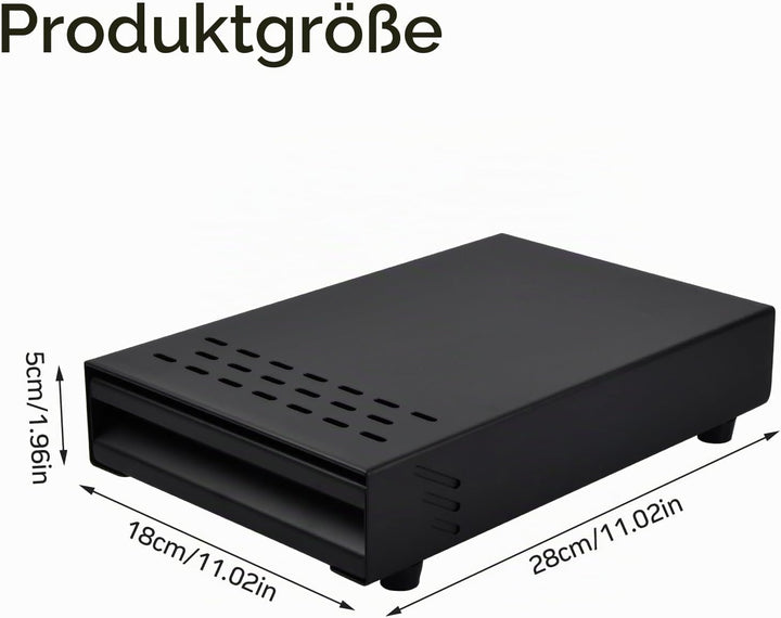 Espresso-Klopfbox Schublade Typ – Kaffee Abklopfbehälter mit herausnehmbarer Abklopfstange, für Café