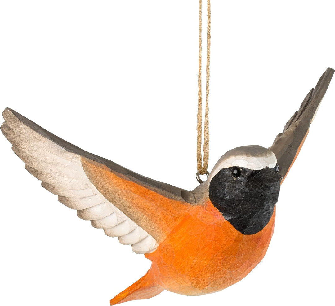 WILDLIFEGARDEN Wildlife Garden WG4445 DecoBird Fliegender Gartenrotschwanz - Handgeschnitzter Dekora