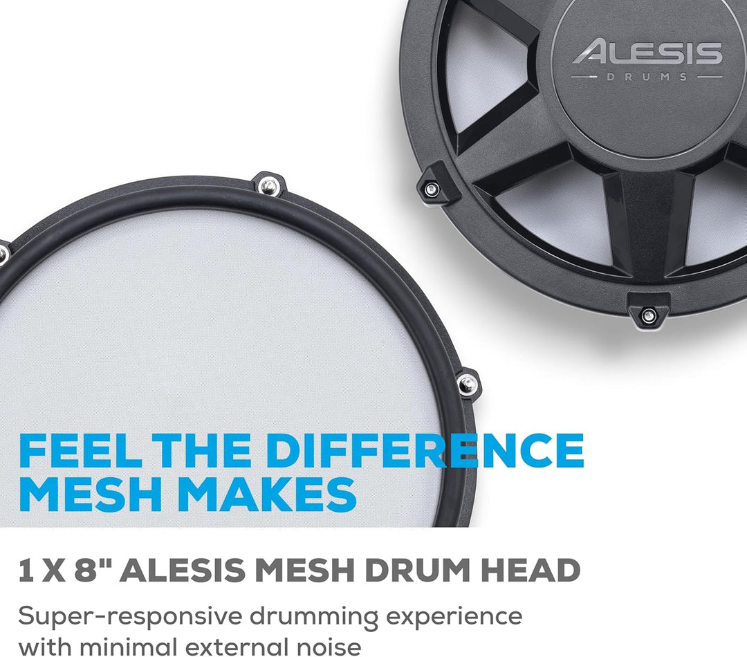 Alesis Drums Nitro Max Expansion Pack – E-Drum Set Erweiterung für Nitro Max Kit mit Mesh Tom Pad, 1