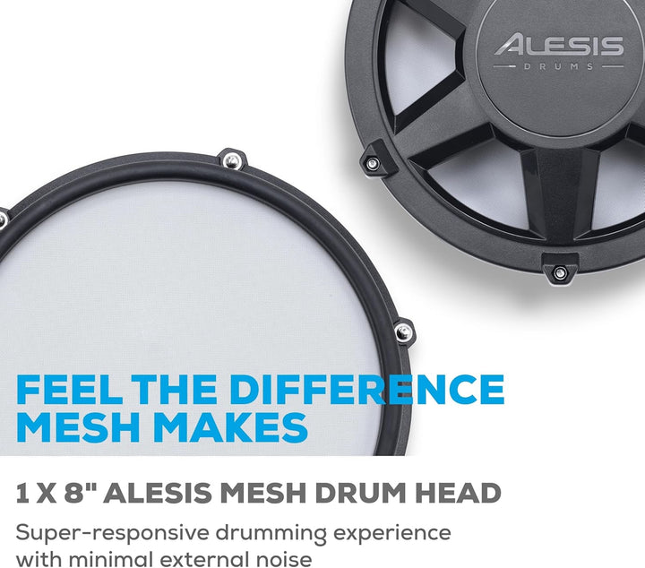 Alesis Drums Nitro Max Expansion Pack – E-Drum Set Erweiterung für Nitro Max Kit mit Mesh Tom Pad, 1
