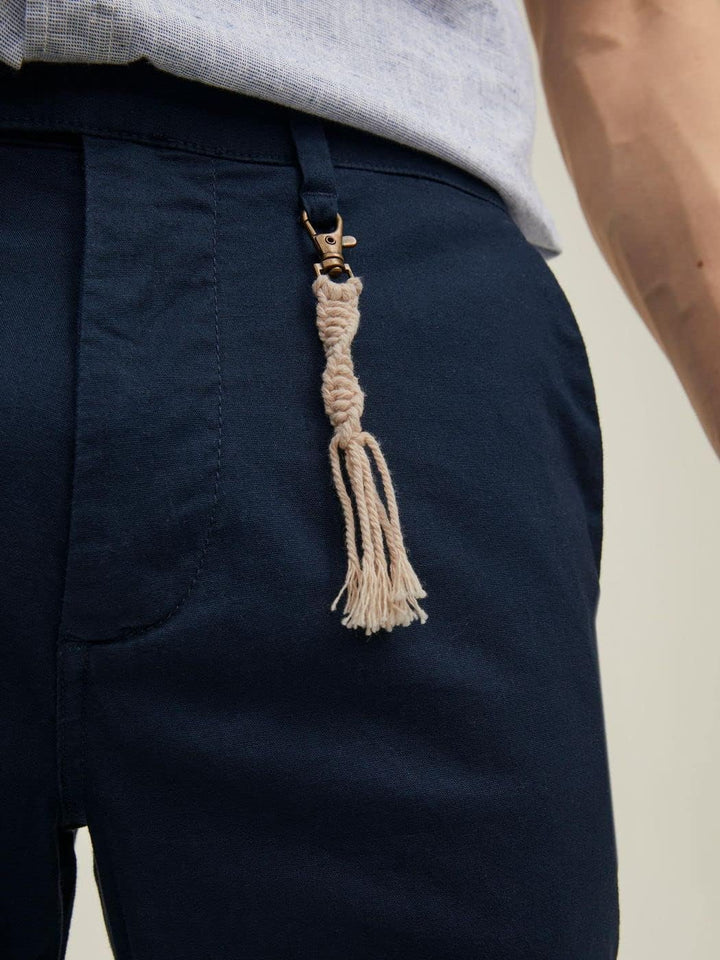 JACK & JONES Herren Jpstace Jjsky Linen AKM Navy Blazer Hose 28W / 32L Navy Blazer, 28W / 32L Navy B