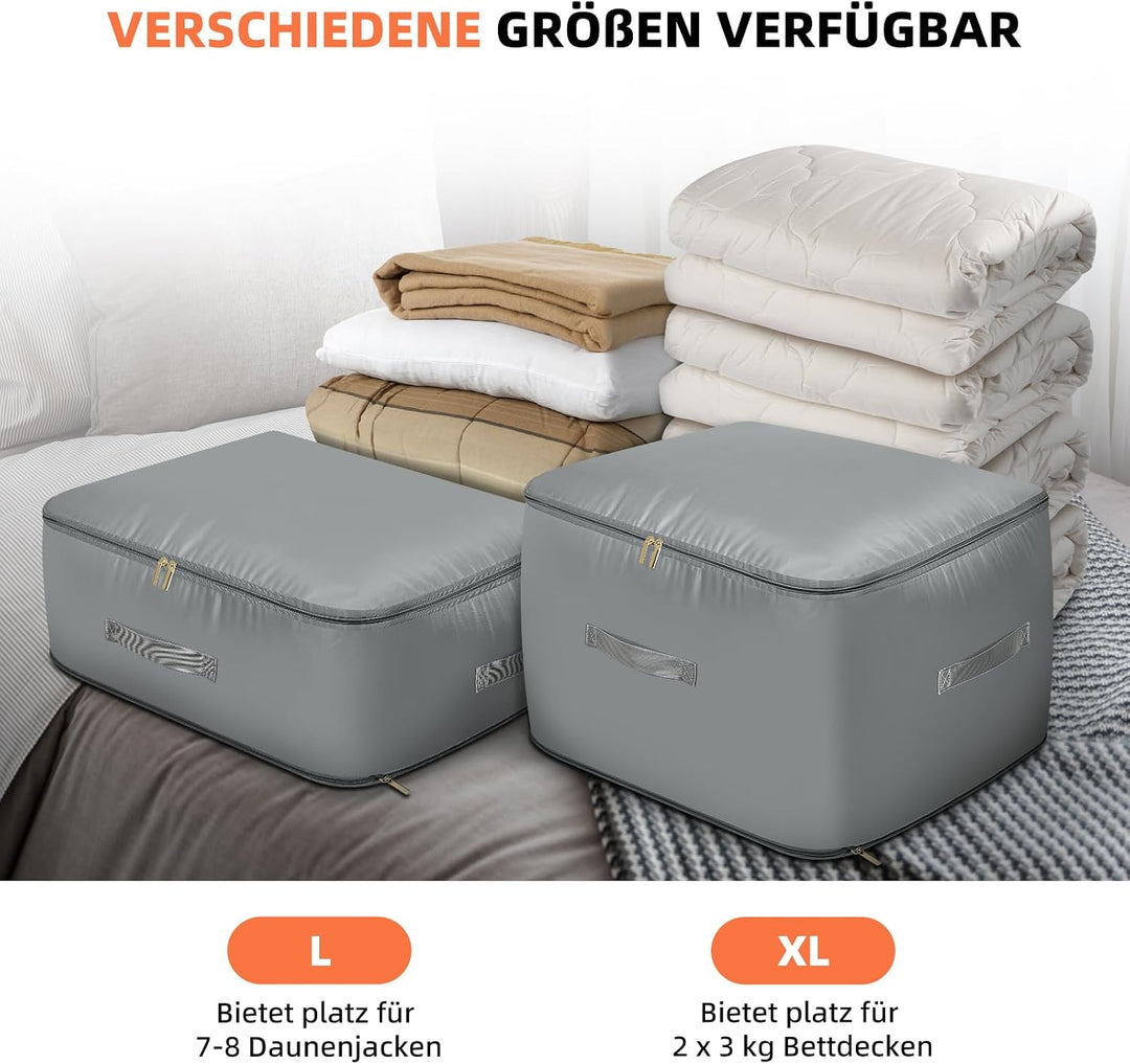 Selbstkomprimierender Organizer, Faltbare Ultra Platzsparende Taschen, XL+L XL + L, XL + L