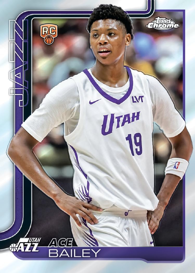 2025-26 Topps Chrome Basketball – Vorteilsbox (4 Karten pro Packung, 7 Packungen pro Box)