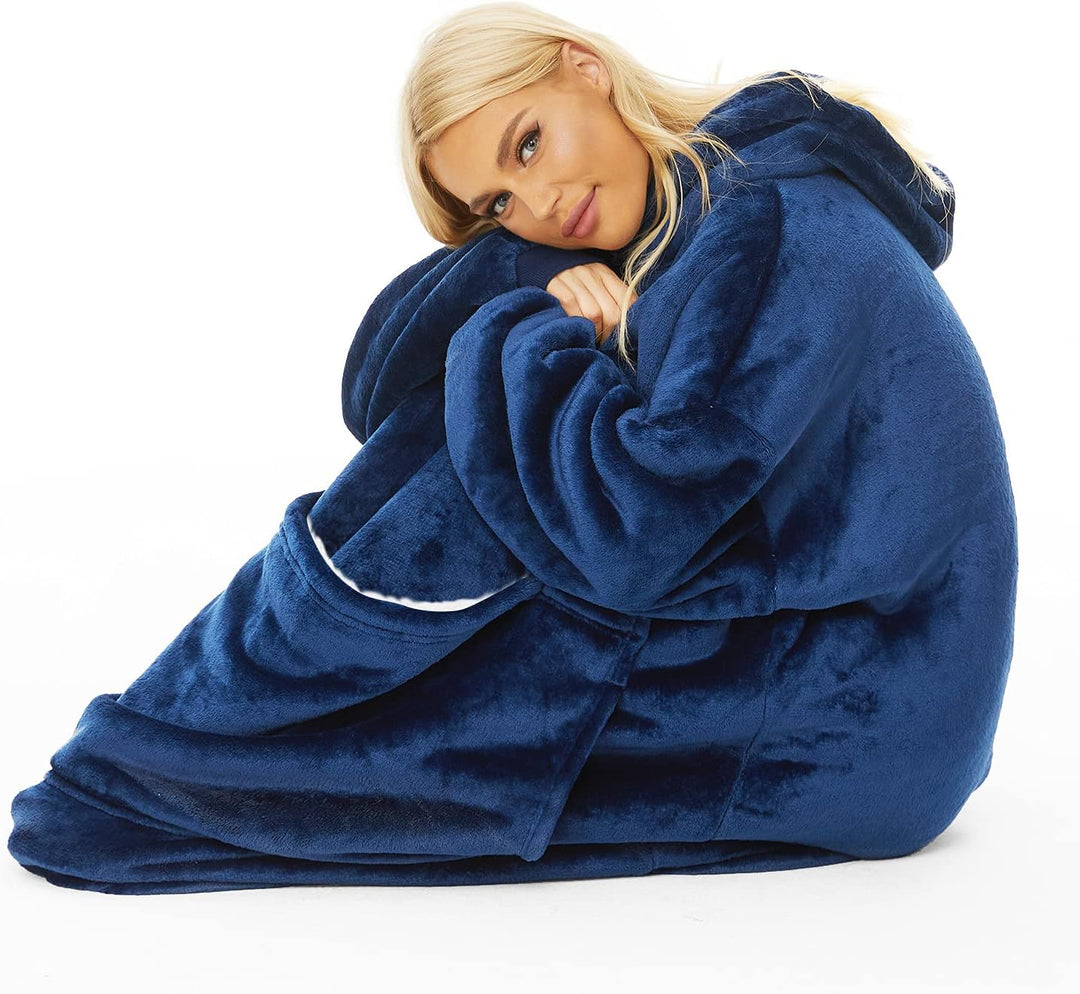 Gentlewarm übergrosse Hoodie Sweatshirt mit Kapuze, Super Weich und bequem Flanell Damen Kapuzenpull