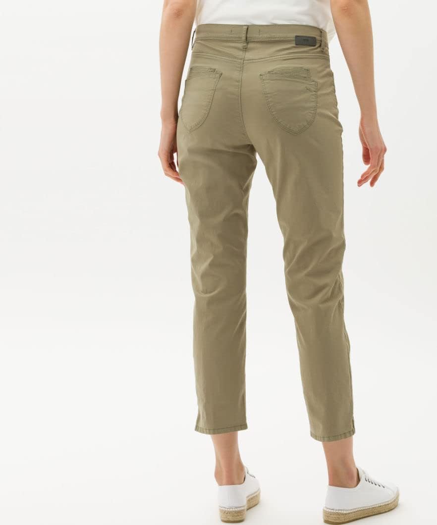 BRAX 7/8 Damen Jeans Hose Style Mary S 7/8 Popelinestretch Toffee 26W / 32L Grün Olive 33, 26W / 32L