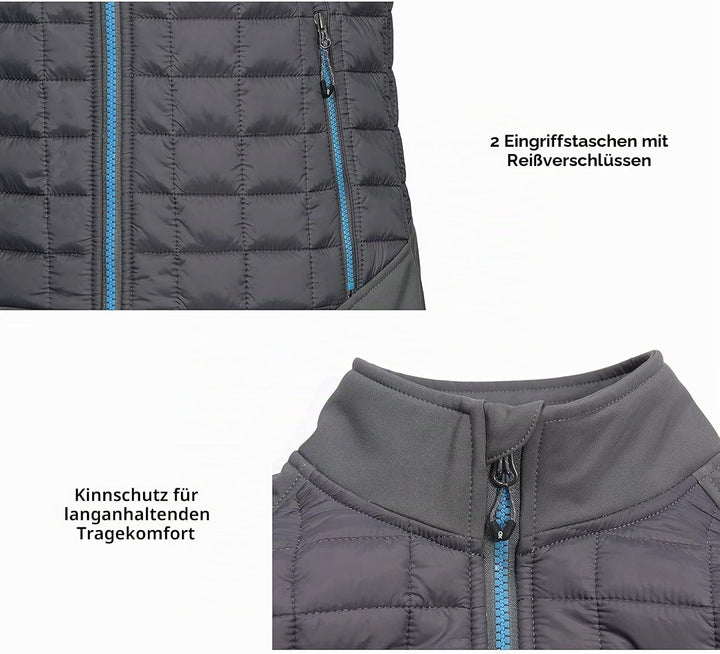 Little Donkey Andy Leichte Puffer Weste Damen Warme Ärmellose Outdoorjacke Wandern Reisen Laufen XL