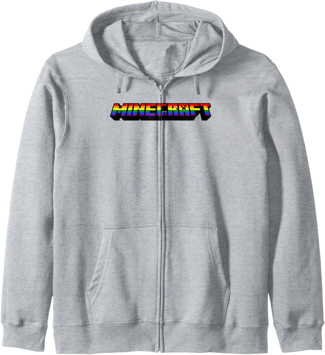 Minecraft Rainbow Logo Kapuzenjacke