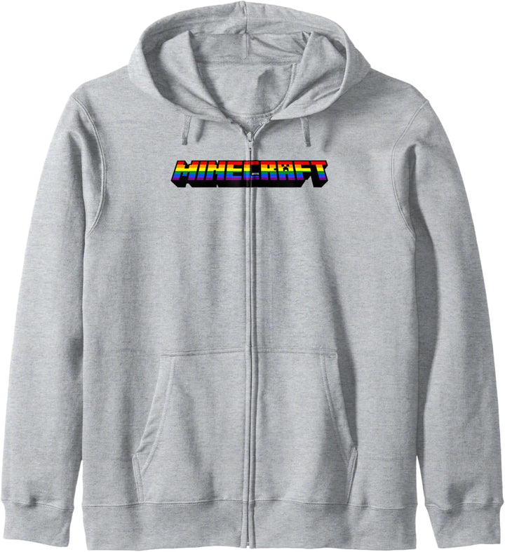 Minecraft Rainbow Logo Kapuzenjacke